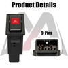 MecXora Hazard Emergency Switch Button - Compatible with Toyota 4Runner