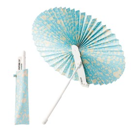 Moonbat 31-230-30284-99 Parasol Folding Umbrella, Thermal Insulation, Sun Umbrella, Light Shield, UV [2-WAY] Can be Used as a Fan, blue