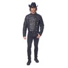 Costume Culture Men's Plus Size Faux Leather Jacket with Zipper,