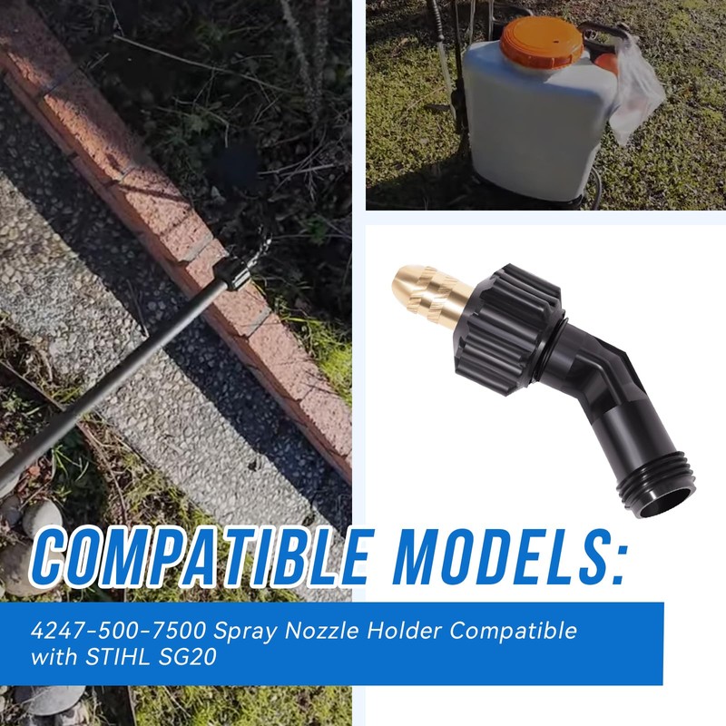 SeDeplacer 4247-500-7500 Spray Nozzle Holder(1PCS) Compatible with STIHL SG20,Brass Nozzle
