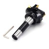 OSCARBIDE Indexable End Mill,R8 Shank,3" Cutting Diameter,6" Overall Length,90 Degree,5