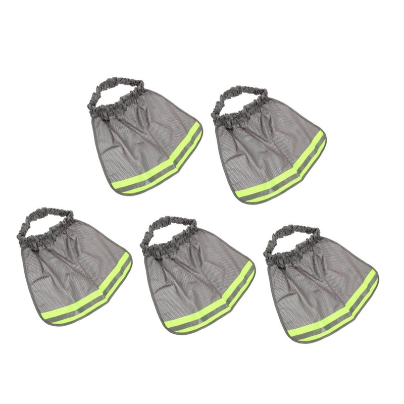 Operitacx 5pcs Breathable Hard Hat Neck Shade Reflective Mesh Sun