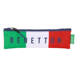 Safta BENETTON FLAG – School Pencil Case, Children's Pencil Case, Ideal for Children from 5 to 14 Years, Comfortable and Versatile, Quality and Resistance, 20 x 60 cm, navy, M, Casual