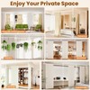 BONPALLY Room Divider Curtain Rod for Wide Space Room Separation,