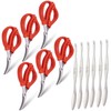 6-piece crab crackers, crab leg scissors -king crab legs scissors-Seafood
