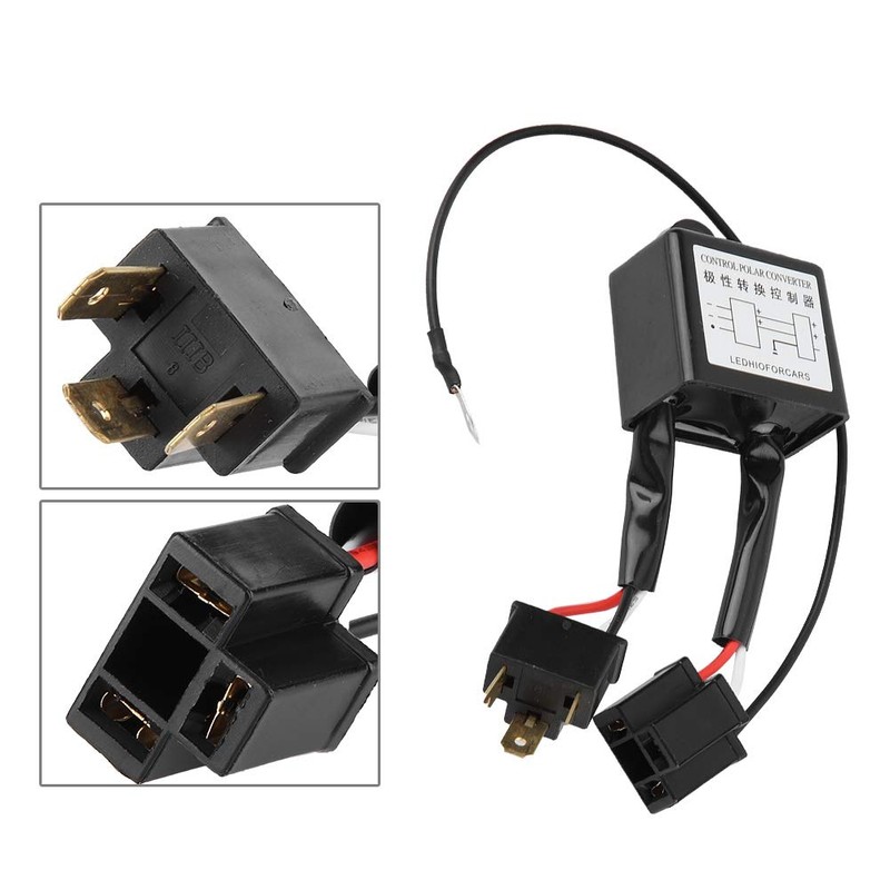 Aramox Polar Negative Converter, 2pcs Alloy LED Negative Converter Polar