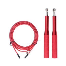 Skipping Rope Strong Durable Adjustable Flexible Reliable Professional Convenient Exercise Supplies for Indoor OutdoorAluminum Alloy Rose Red