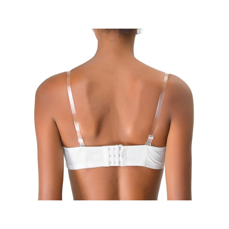 Allegra K 1Pair Non-Slip Clear Bra Straps Replacement Invisible Transparent