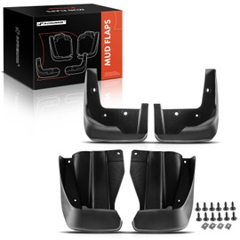 A-Premium Set of 4PCS Mud Flaps Splash Guards Mudguards Mudflaps with Hardware Accessories Compatible with Honda Odyssey, 2009-2013, Mini Passenger Van, Front and Rear (Driver & Passenger Sides)