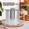 Stainless Steel Oil Filter Pot with Handle Kitchen Grease Container