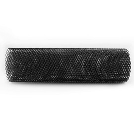 Qiilu 6 x 12 mm Universal Grille, Aluminium Alloy Radiator Grille Mesh Net Grid Body Bumper Rhombic Grill (Black)