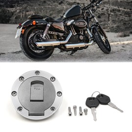 sourcing map 105mm Diameter Metal Motorcycle Fuel Tank Gas Cap Cover w 2 Keys for ZB