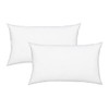 Fennco Styles 100% Polyester Fiber Pillow Filler Insert, White (Rectangular