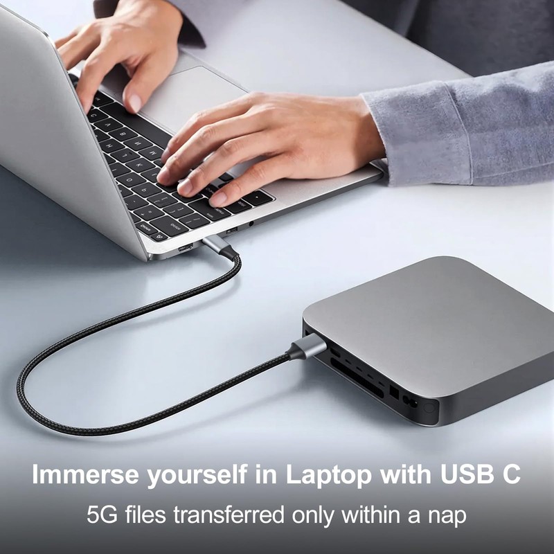 A-Goldnest Micro B to USB C Hard Drive Cables, 3.3FT