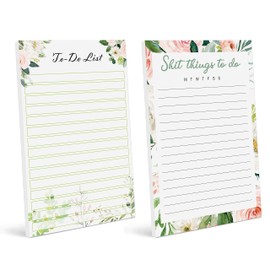 Inkdotpot Pack Of 2 Daily Planner List Undated Notepads, Memo Pad To-Do List Tear Off List Pad- Organizer- Scheduler- Organize Tasks (50 Sheets Each)-3Q