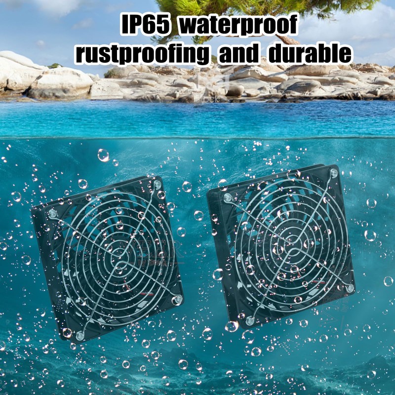 Mytions 15W Solar Fan, Dual Metal Shell Exhaust Fan Kit