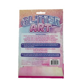 Horizon Group USA Peel and Stick Glitter Art ~ Mermaid Hugging Dolphin, Unicorn on a Rainbow