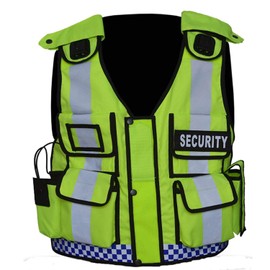 RAC3 New Hi Viz Tactical Vest Dog Handler Security,CCTV, Event staff, Tac Vest (Yellow)