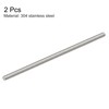 sourcing map 2Pcs M6 x 150mm Fully Threaded Rod 304