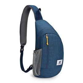 SKYSPER Sling Bag RFID Crossbody Sling Backpack Cross Body Shoulder Travel Bag Hiking Daypack for Women Men(Blue)