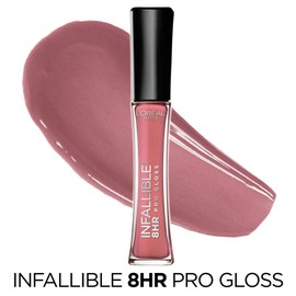L’Oreal Paris Makeup Infallible 8 Hour Hydrating Lip Gloss, Blush, 0.5 Ounce