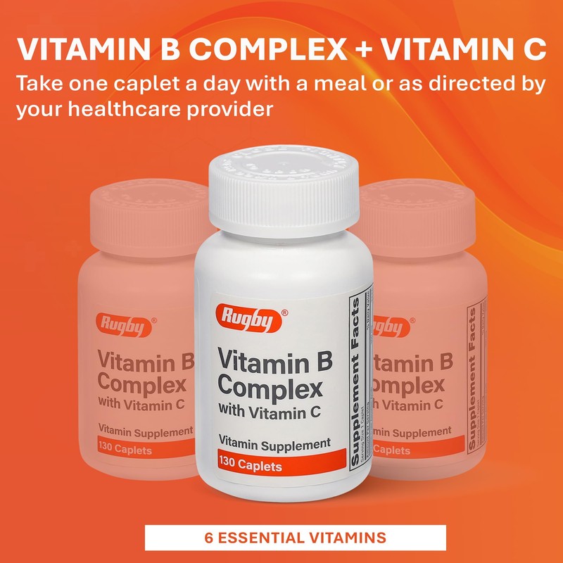 Rugby Vitamin B Complex with Vitamin C - Gluten-Free B