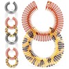 Outanaya 10pcs Flexible Circle Hair Combs Comfortable Stretch Hairbands for