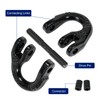 BACLAUGH 2pc 1/2 inch Coupling Link Tow Hitch Safety Chain