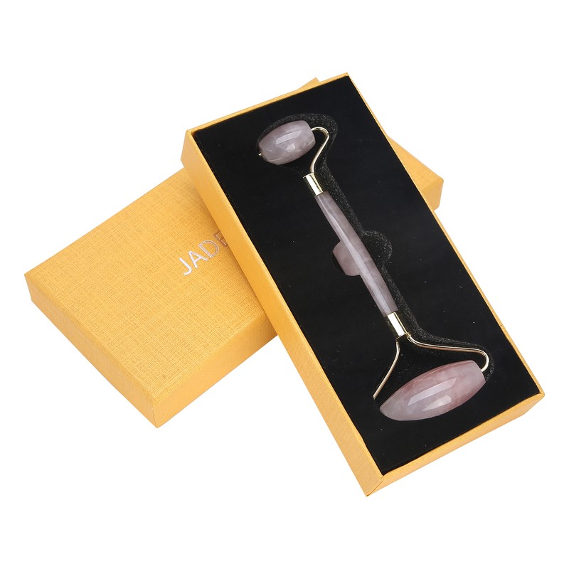 Face Roller Massager Dual Head Natural Roller Massage Tool for