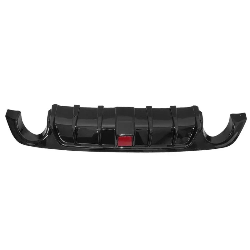 WENQI Glossy Black Rear Bumper Diffuser & Rear Spoiler Fit
