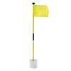 Practice Golf Hole Pole Cup Flag Stick Detachable 2 Section
