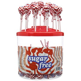 Caramelos Sugar Free Round Ball Lollies, 100-Count