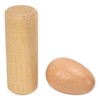 2PCS Wood Egg Shaker Natural Safe Musical Hand Percussion Instrument