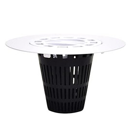 Danco 10533IP Catcher for Stand-Alone 3-inch Drain Hair Trap | Shower Strainer, White