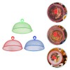 PRETYZOOM 3pcs Food Tent, 11.8 inch Round Food Covers, Metal