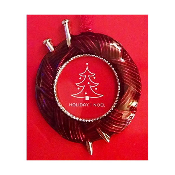 Knitting Needle Crafting Ornament Photo Frame Enamel Metal