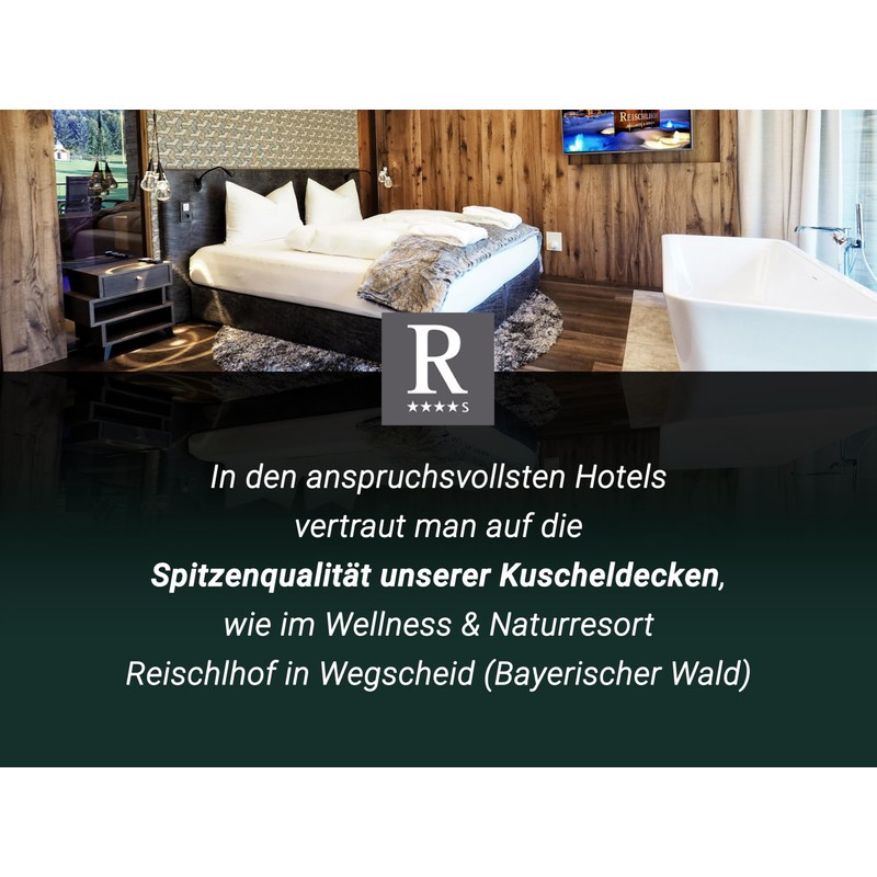 ZOLLNER Cuddly Blanket 130 x 170 cm Fleece Microfibre Grey