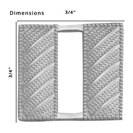 Smith & Warren 3/4"H Captain bars Collar Brass Insignia Embossed (Textured) Silver Finish Police Military Uniform Pin