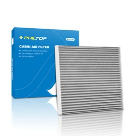 PHILTOP ACF030 (CF12000) Cabin Air Filter, Replacement for Cherokee (2014-2018) Premium Cabin Filter with Activated Carbon Filter Up Dust Pollen Odor