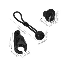 Operitacx 1 Set Weatherproof Roller Shade Hardware Bungee Jumping Kit for Outdoor Blinds Durable Elastic Curtain Fixation Parts for Vertical Blinds and Roller Shades
