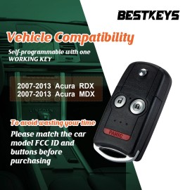 autokeymax For 2007-2013 Acura RDX MDX Flip Car Key Programmer Kit N5F0602A1A