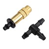 30Pcs Adjustable Copper Atomizing Nozzles with Tee Connectors Garden Cooling