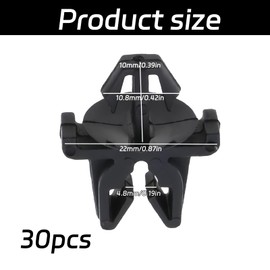 30 Pcs Motorcycle Petrol Pipe Clips,Universal Auto Clips,Car Wiring Pipe Bracket Clamp,Black Plastic Brake Pipe Clips for All Car Motorcycle and Rvs