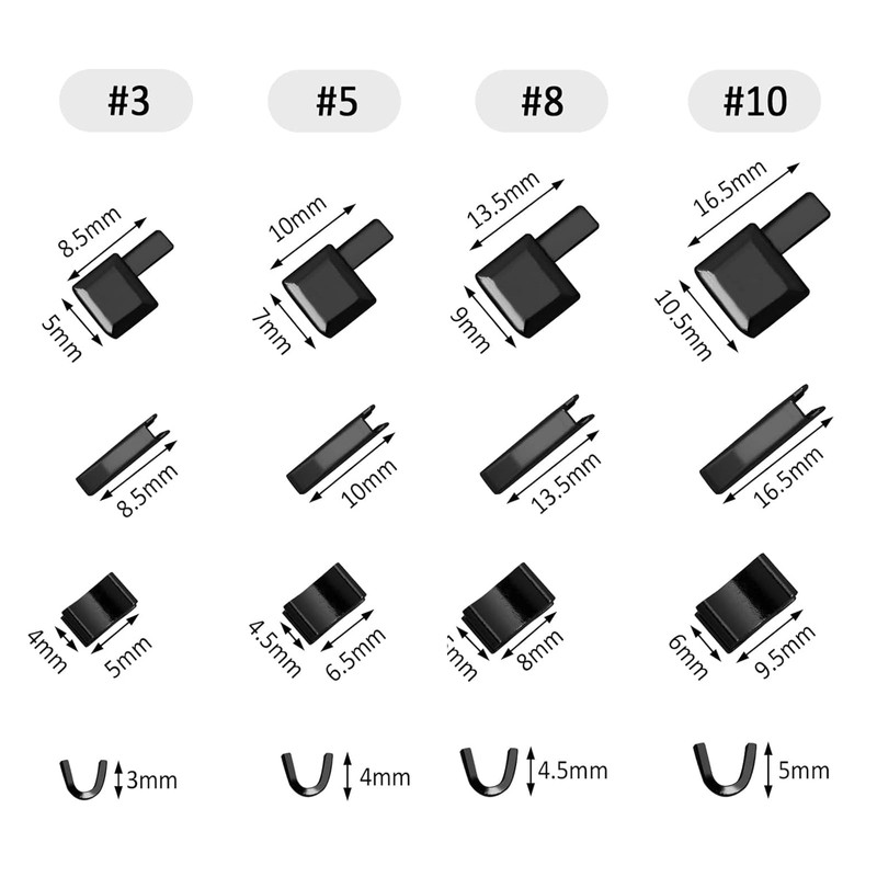Zip Repair Set, 80-Piece Replacement Zipper for Zip, Replacement Zip