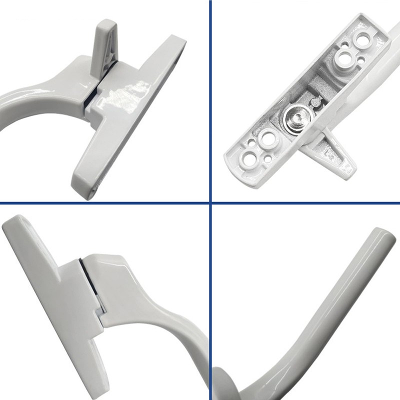 Yuiturt UPVC Window Handles, 2 Pcs White Cockspur Window Handle