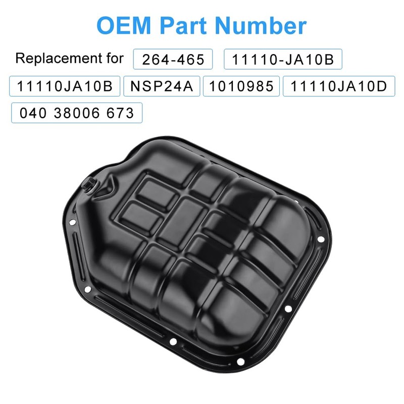 VANJING Engine Oil Pan Compatible with Nissan Altima 2007-2016 Murano
