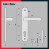 KOTARBAU® Door Handle 90 mm Right Left for Profile Cylinder
