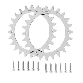 SIGANDG Premium Stainless Steel Spikes Stainless Steel Lawnmower Robot Compatible with Worx S/M Traction Improvement for Robotic Lawnmower Wheel Size 205 mm (12 x Stainless Steel Screws)