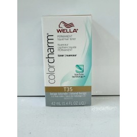 Wella Color Charm T35 Beige Blonde Permanent Liquid Hair Toner