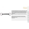 AK Loose Ring Flexible Rubber Mullen Mouth Loose Ring Snaffle